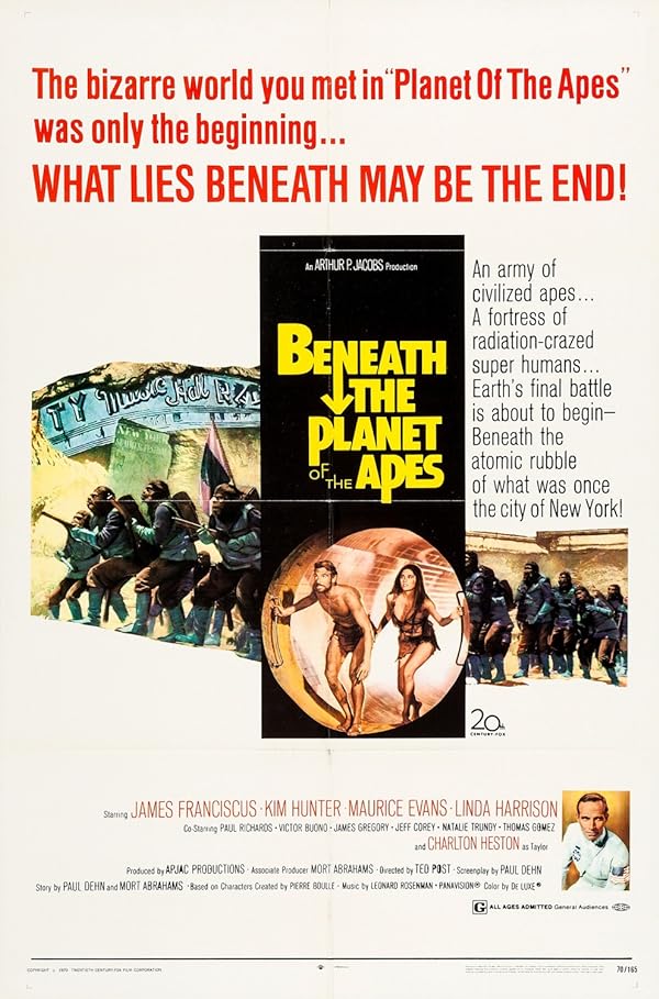 دانلود فیلم Beneath the Planet of the Apes / در زیر سیاره میمون‌ها